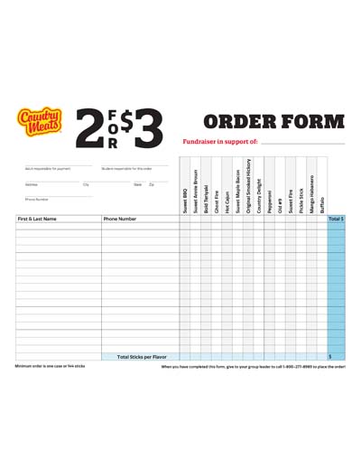 Preorder Form